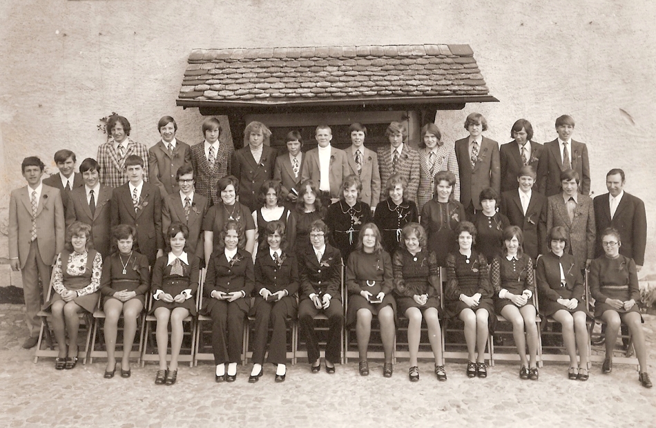 Konfirmation 1972 Pfarrhaus Wil ZH